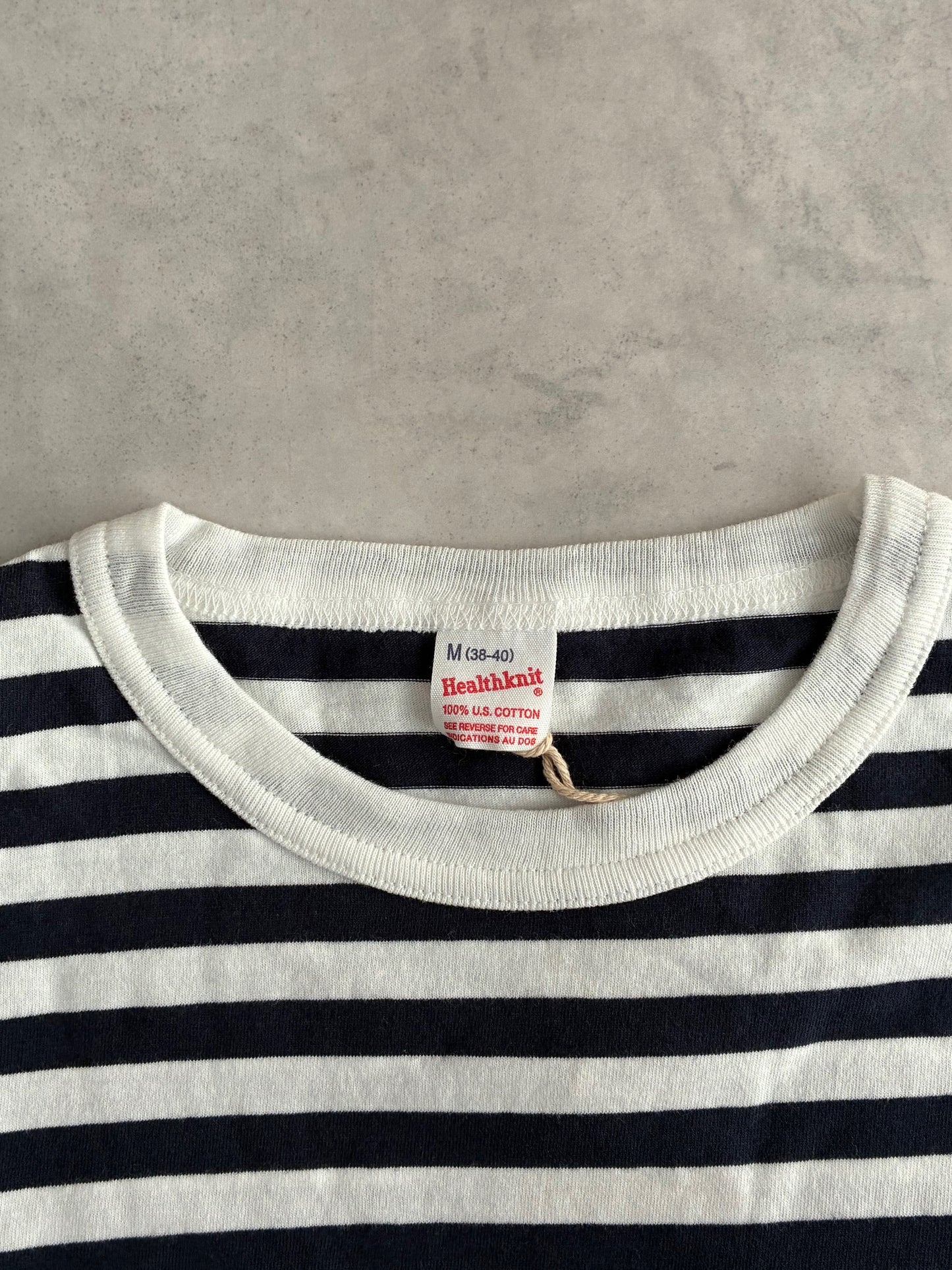 Healthknit / ヘルスニット ベーシックボーダー半袖Tシャツ