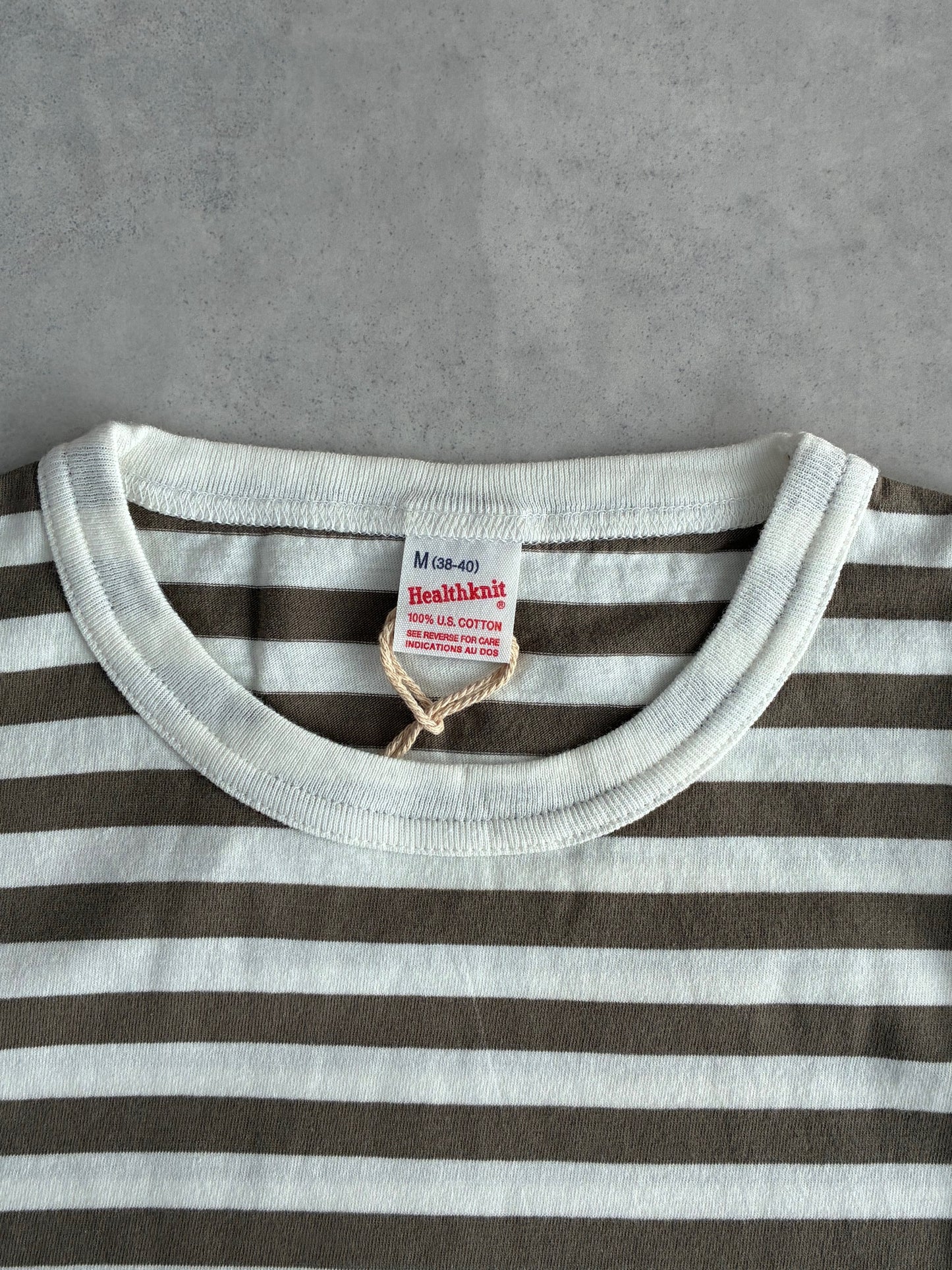 Healthknit / ヘルスニット ベーシックボーダー半袖Tシャツ