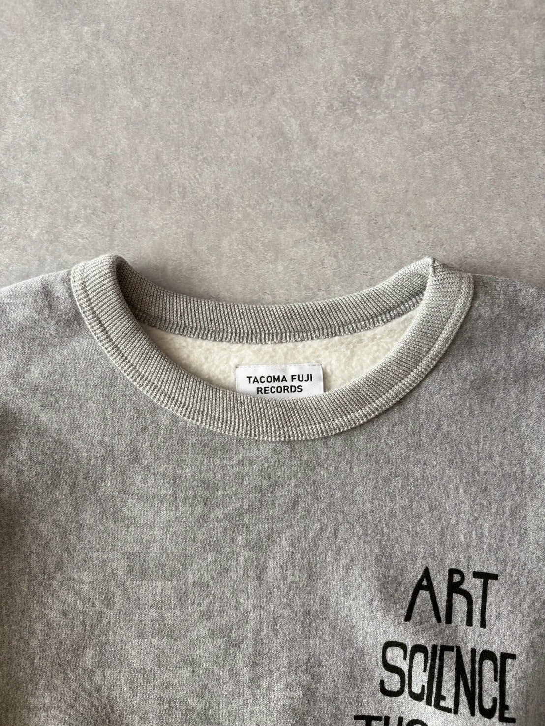 TACOMA FUJI RECORDS / タコマフジレコード ART SCIENCE THOUGHT NATURE SWEATSHIRT  designed by Shuntaro Watanabe【New Old Stock】