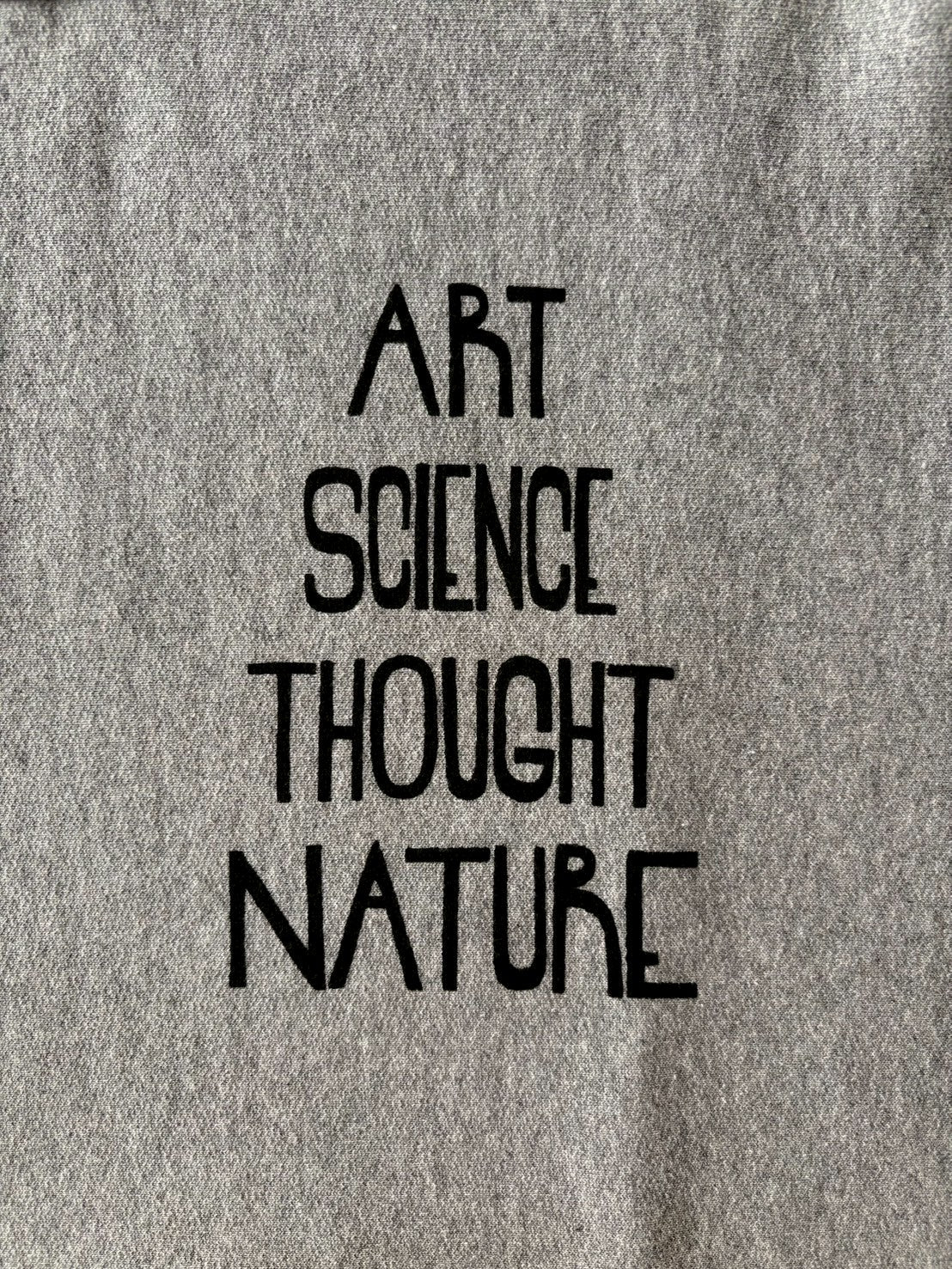 TACOMA FUJI RECORDS / タコマフジレコード ART SCIENCE THOUGHT NATURE SWEATSHIRT  designed by Shuntaro Watanabe【New Old Stock】