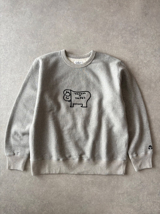 TACOMA FUJI RECORDS / タコマフジレコード  ”TACOMA TAPES SWEATSHIRT” designed by Tomoo Gokita【New Old Stock】