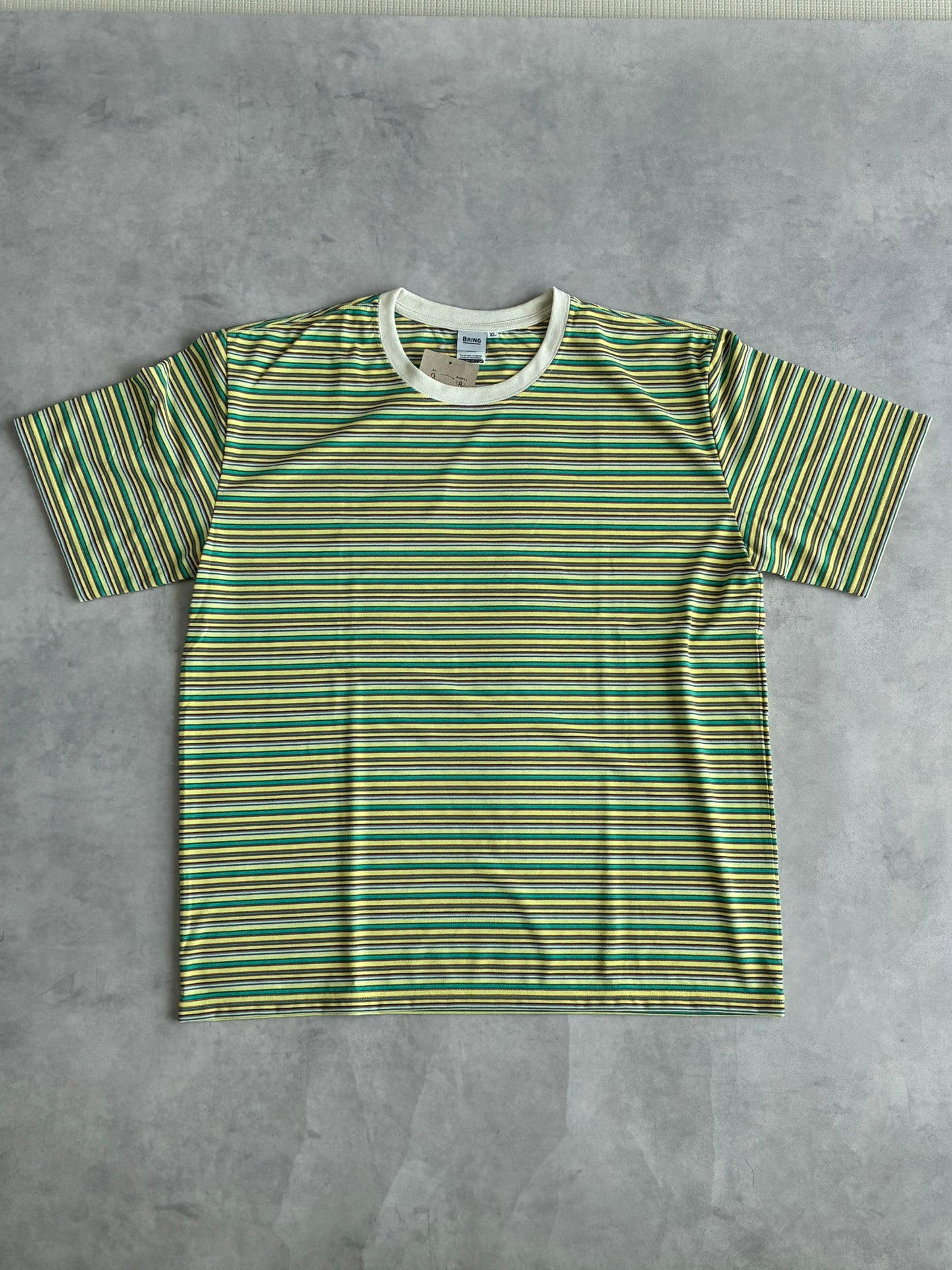 BRING / ブリング  DRYCOTTONY マルチボーダーTシャツ 【New Old Stock】