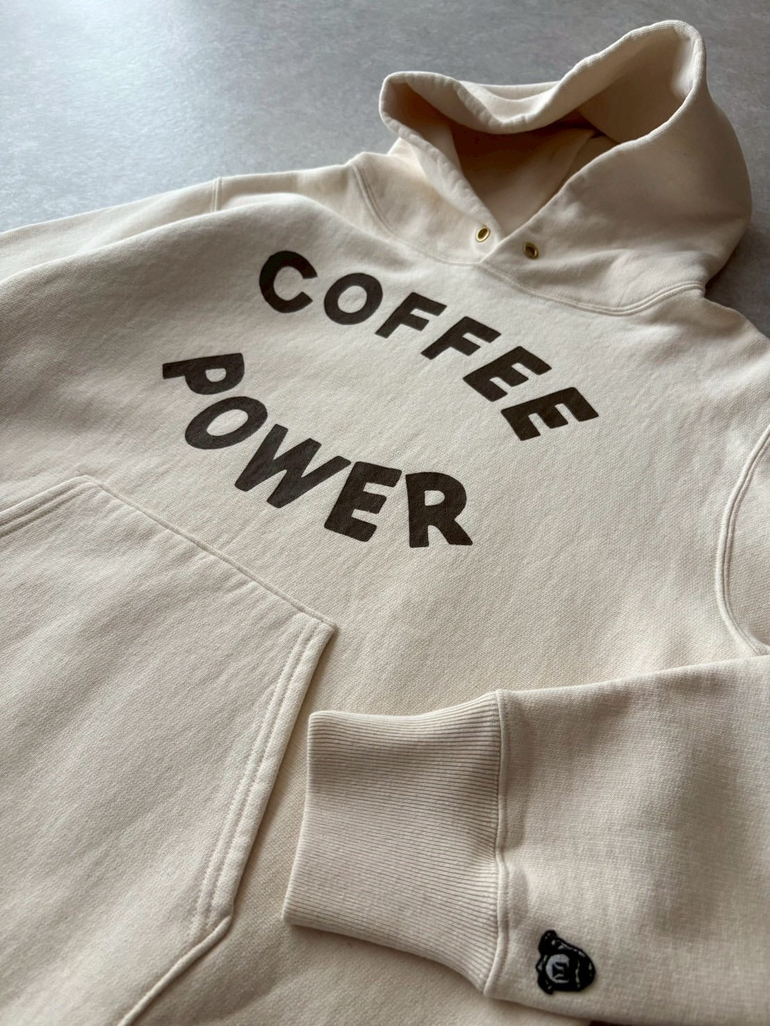 TACOMA FUJI RECORDS / タコマフジレコード  COFFEE POWER HOODIE  designed by Yunosuke  【New Old Stock】